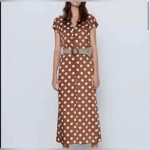 Brown Polka Dot Jumpsuit